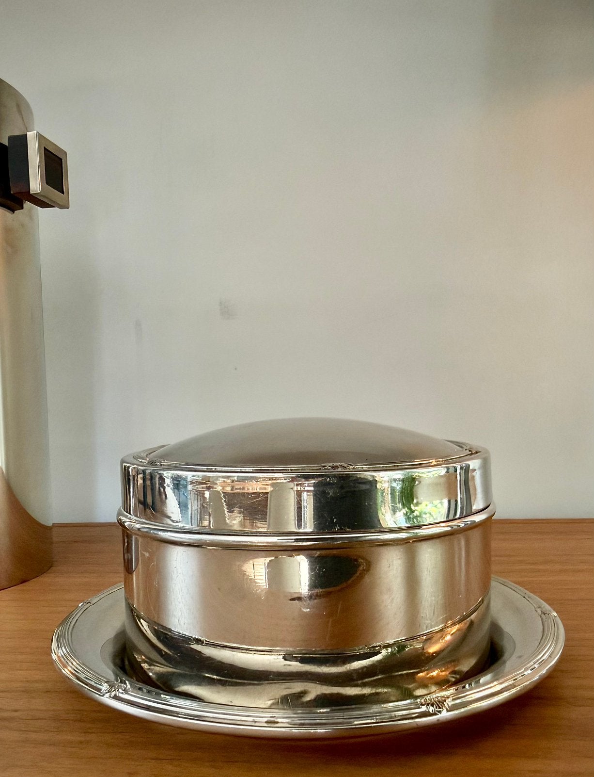 Antieke WMF Koektrommel met Schotels (ca. 1910), Ophalen of Verzenden, Zilver