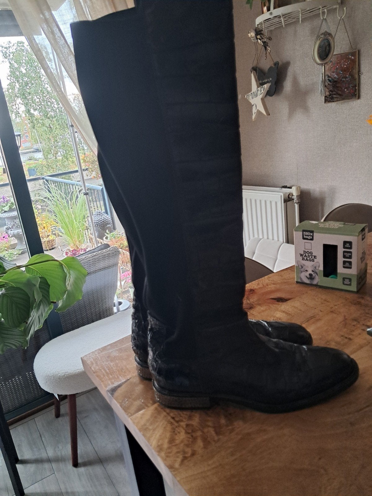 lakleren laarzen van van den assem 38, Ophalen of Verzenden, Zo goed als nieuw, Zwart, Hoge laarzen