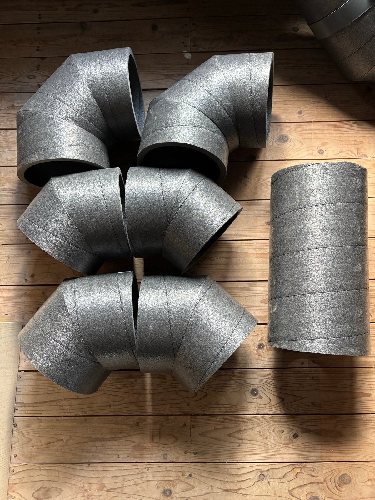 Isolatiebuizen en bochten voor ventilatiesysteem, Nieuw, Hardschuim (Pir), Minder dan 5 m², Ophalen