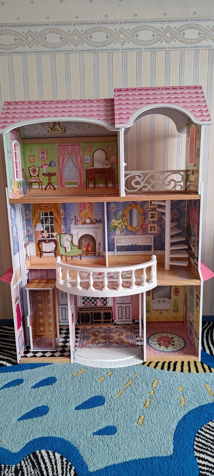 KidKraft Poppenhuis Live*Learn*Play - Nieuwstaat met Meubels, Ophalen of Verzenden