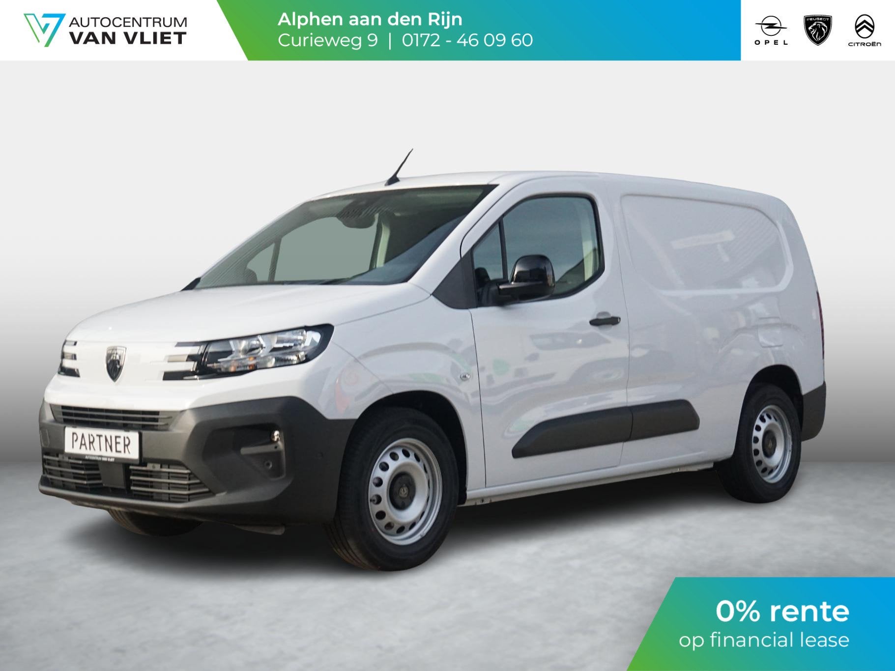 Peugeot e-Partner L2 50 kWh | 0% rente | camera | Apple Carp, Met garantie (alle), Wit, Origineel Nederlands, Nieuw
