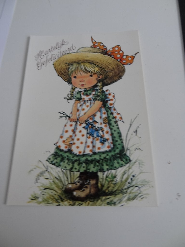 Holly Hobbie kaart ongelopen Nieuw, Verzamelen, Retro, Ophalen of Verzenden, Overige typen