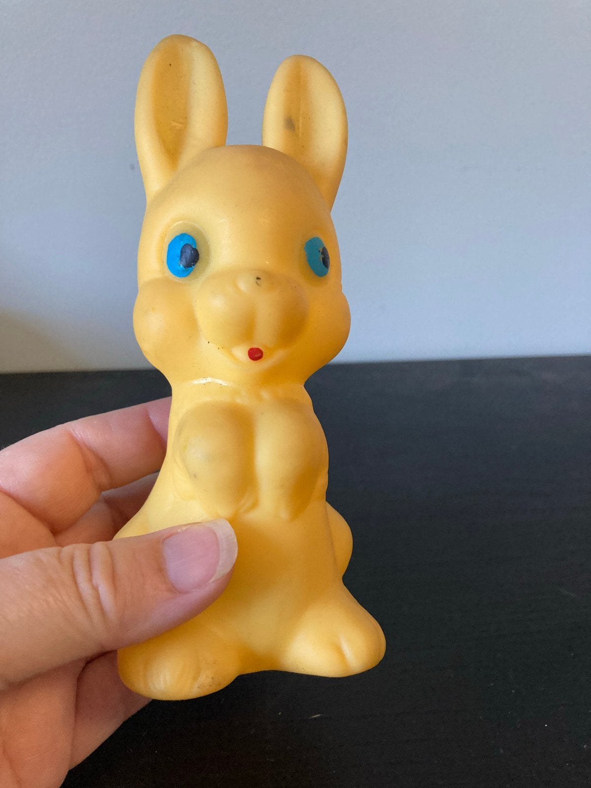 Vintage Rubberen Konijn poppetje - Made in Italy, Ophalen of Verzenden, Gebruikt