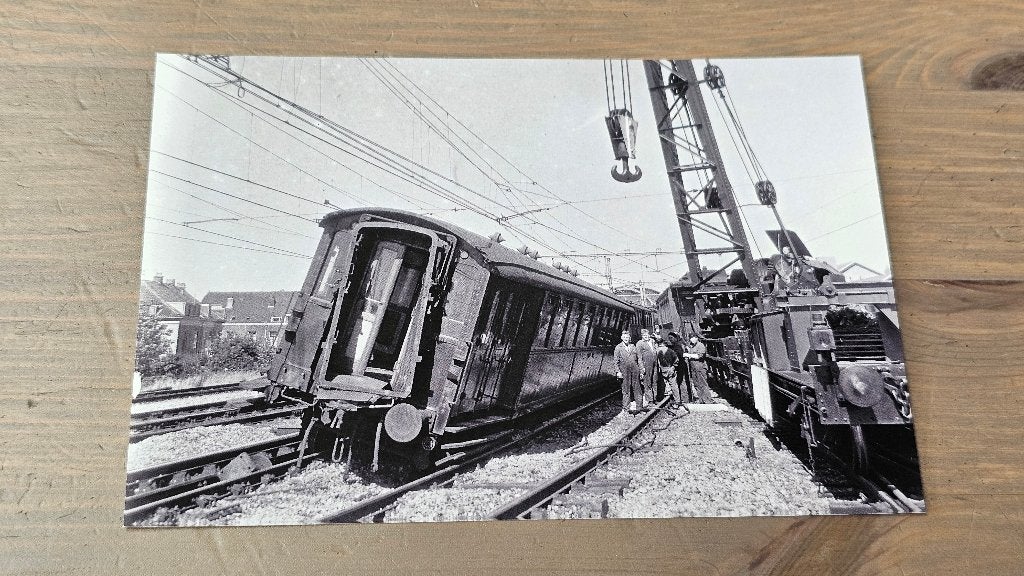 Foto TREIN NS Nederlandse Spoorwegen Wagon Ongeval, Ophalen of Verzenden, Gebruikt, Trein, Overige typen