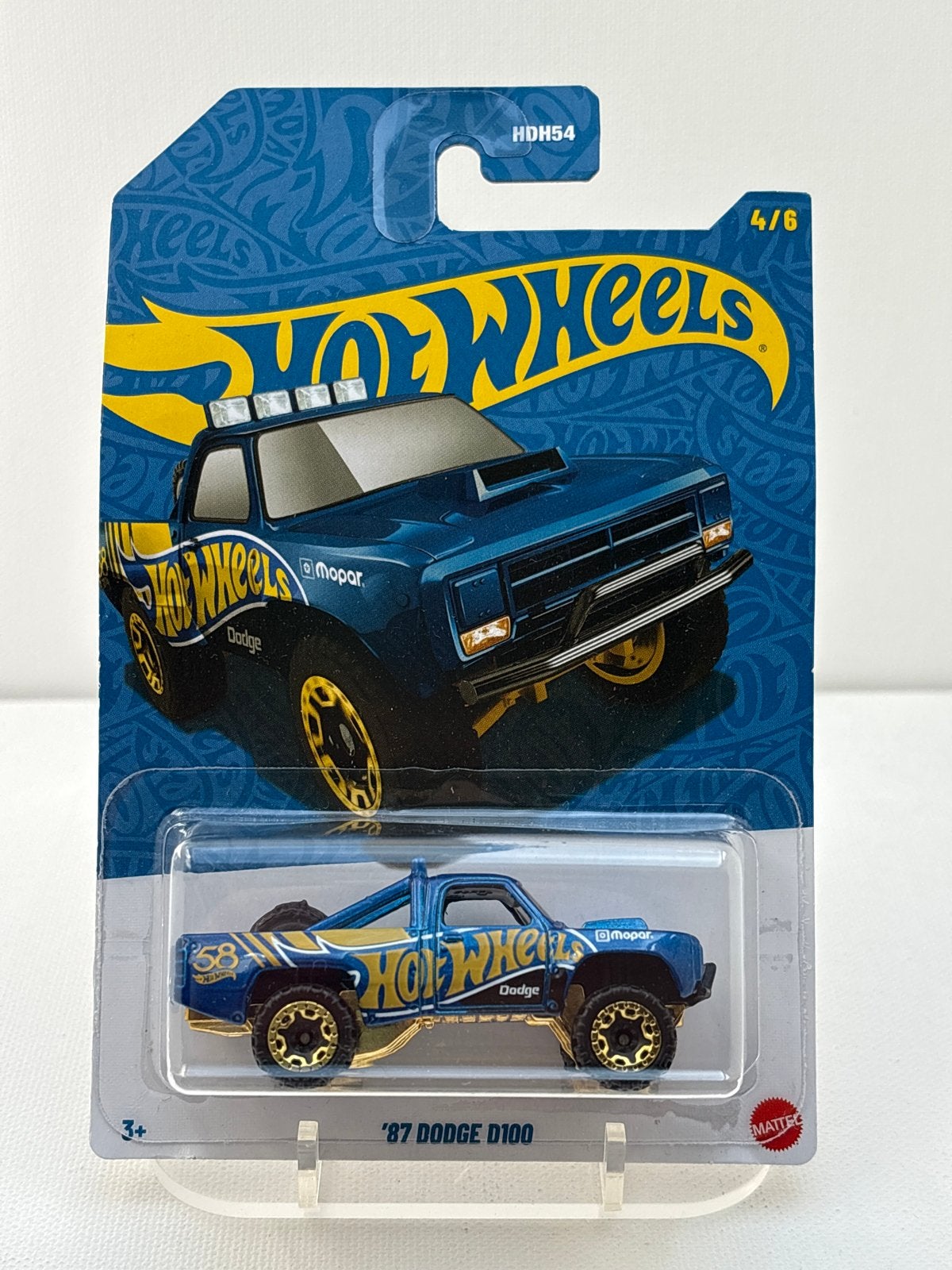 Hot Wheels '87 Dodge D100 - Nieuw in verpakking, Auto, Nieuw, Ophalen of Verzenden, Mattel