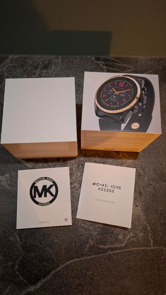 Smartwatch Michael Kors, Sieraden, Tassen en Uiterlijk, Smartwatches, Zo goed als nieuw, Android, Zwart, Afstand, Hartslag, Slaap