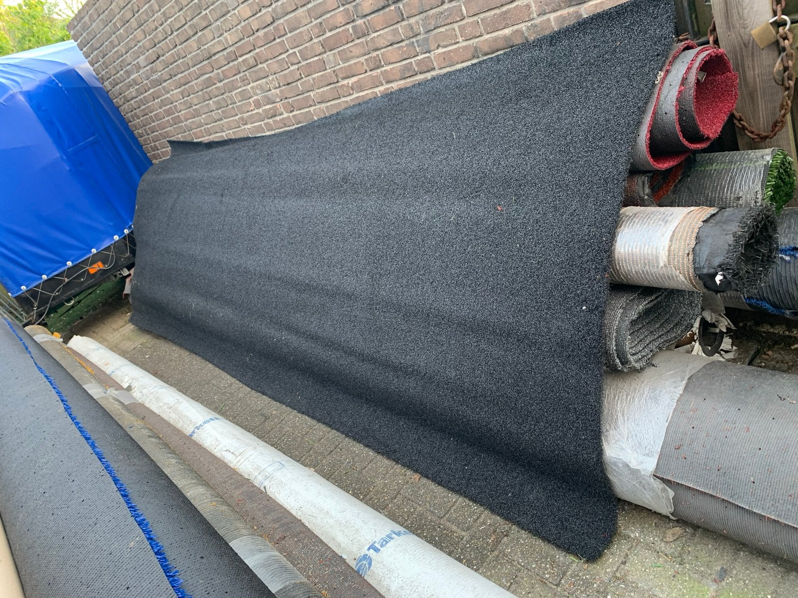 Zwart kunstgras tuin balkon camping zwembad, Ophalen, Nieuw, Minder dan 10 m², Kunstgras