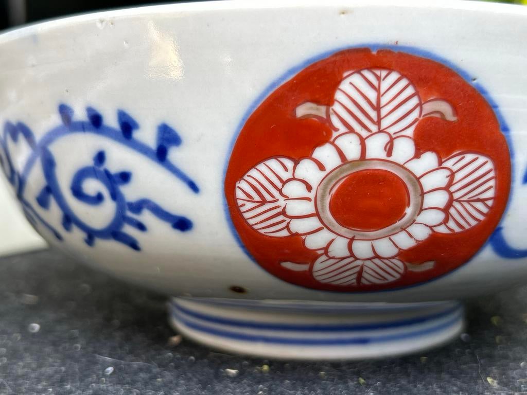 Antieke Japanse Imari Porseleinen Kom, ca. 1860-1900, Div, Ophalen of Verzenden, Zo goed als nieuw, Div