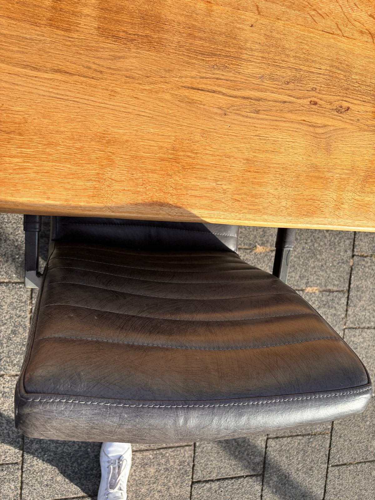 Eettafel met 6 eetkamerstoelen, Huis en Inrichting, Ophalen, 200 cm of meer, 50 tot 100 cm, Zo goed als nieuw