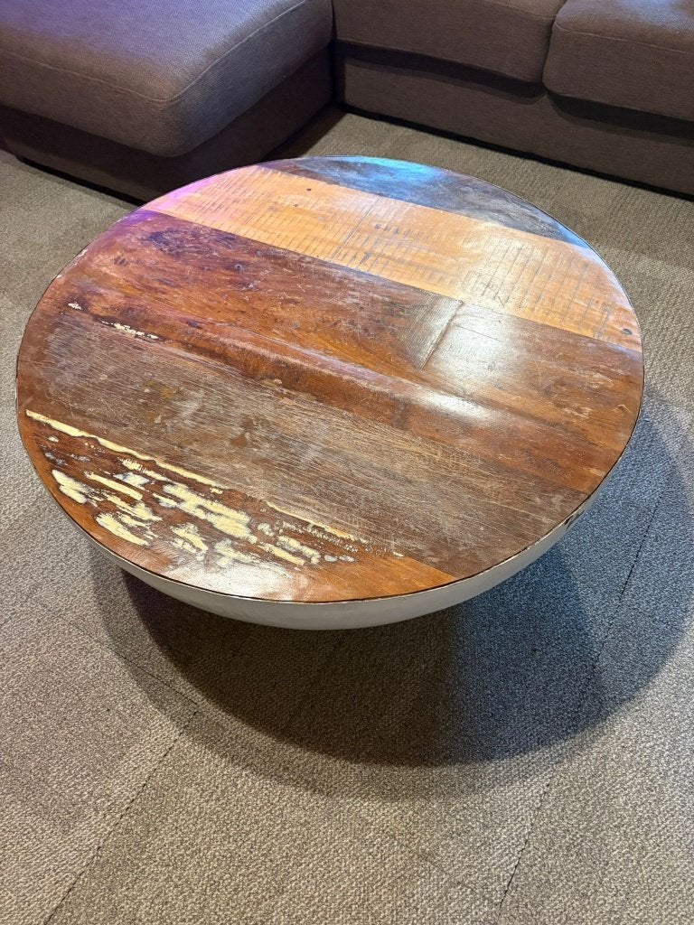 Ronde bijzettafel, Ophalen, Gebruikt, 50 tot 100 cm, Rond