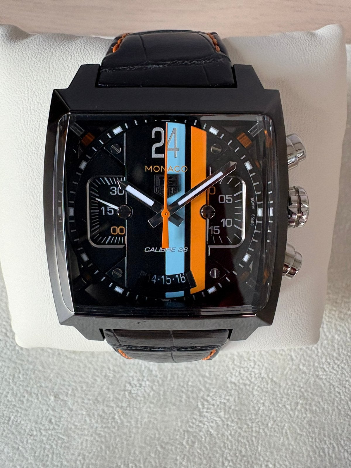 TAG Heuer Calibre 36 Monaco CAL5110.FC6265, Ophalen of Verzenden, Zo goed als nieuw