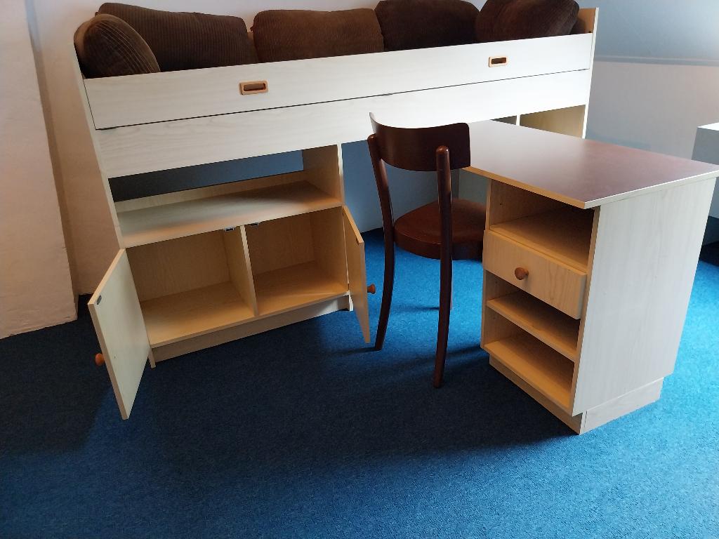 Hoogslaper kinderbed, Ophalen, Gebruikt, 70 tot 85 cm, 180 cm of meer