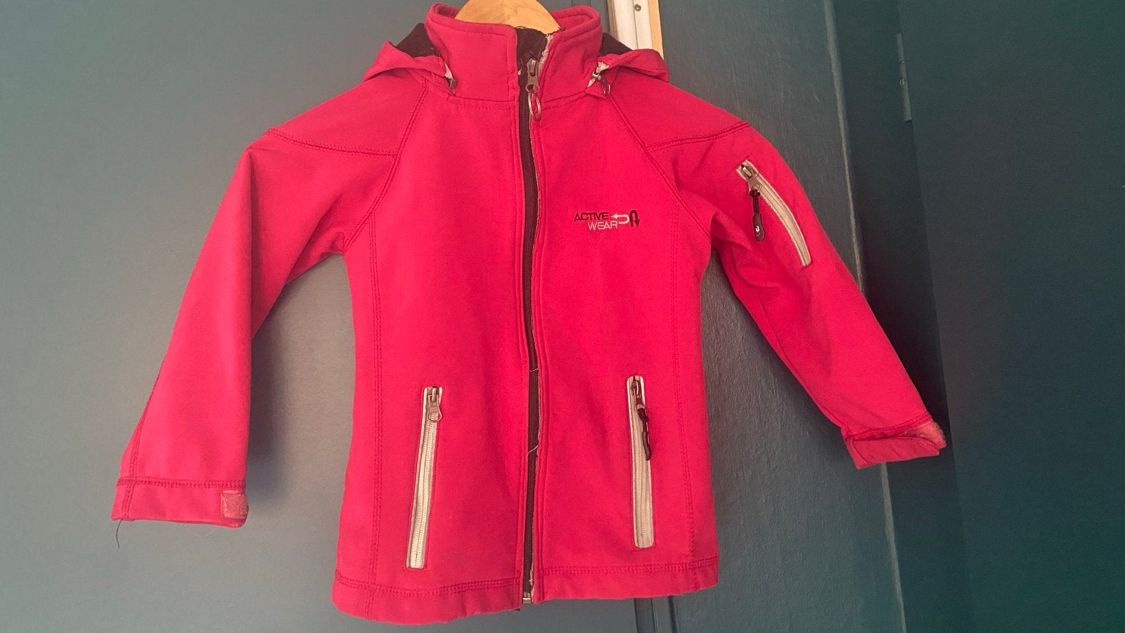 Roze softshell jas maat 110, Ophalen of Verzenden, Gebruikt, Meisje, Jas