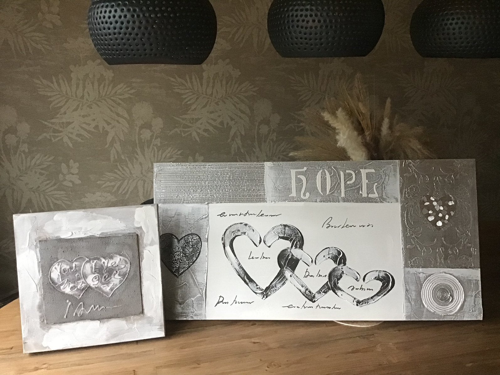 2 mooie wanddecoraties. Samen NU 9€!!!, Ophalen of Verzenden, Zo goed als nieuw, Minder dan 50 cm, Schilderij