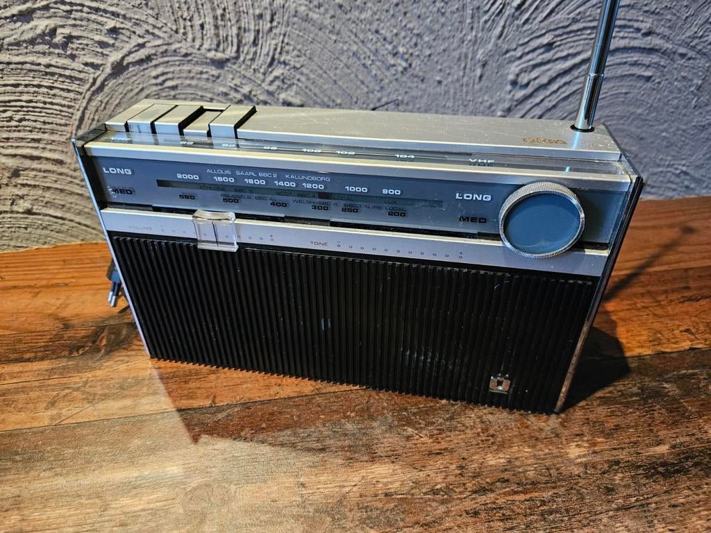 Vintage wereldontvanger ultra solaire marconiphone radio, Ophalen of Verzenden, Gebruikt, Radio