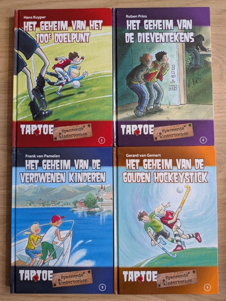8× boeken Taptoe spannende kinderboeken serie ( compleet ), Ophalen, Paul van Loon, Zo goed als nieuw, Fictie