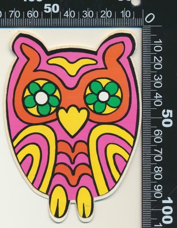 Sticker: Uil (1), Ophalen of Verzenden, Zo goed als nieuw, Dier en Natuur