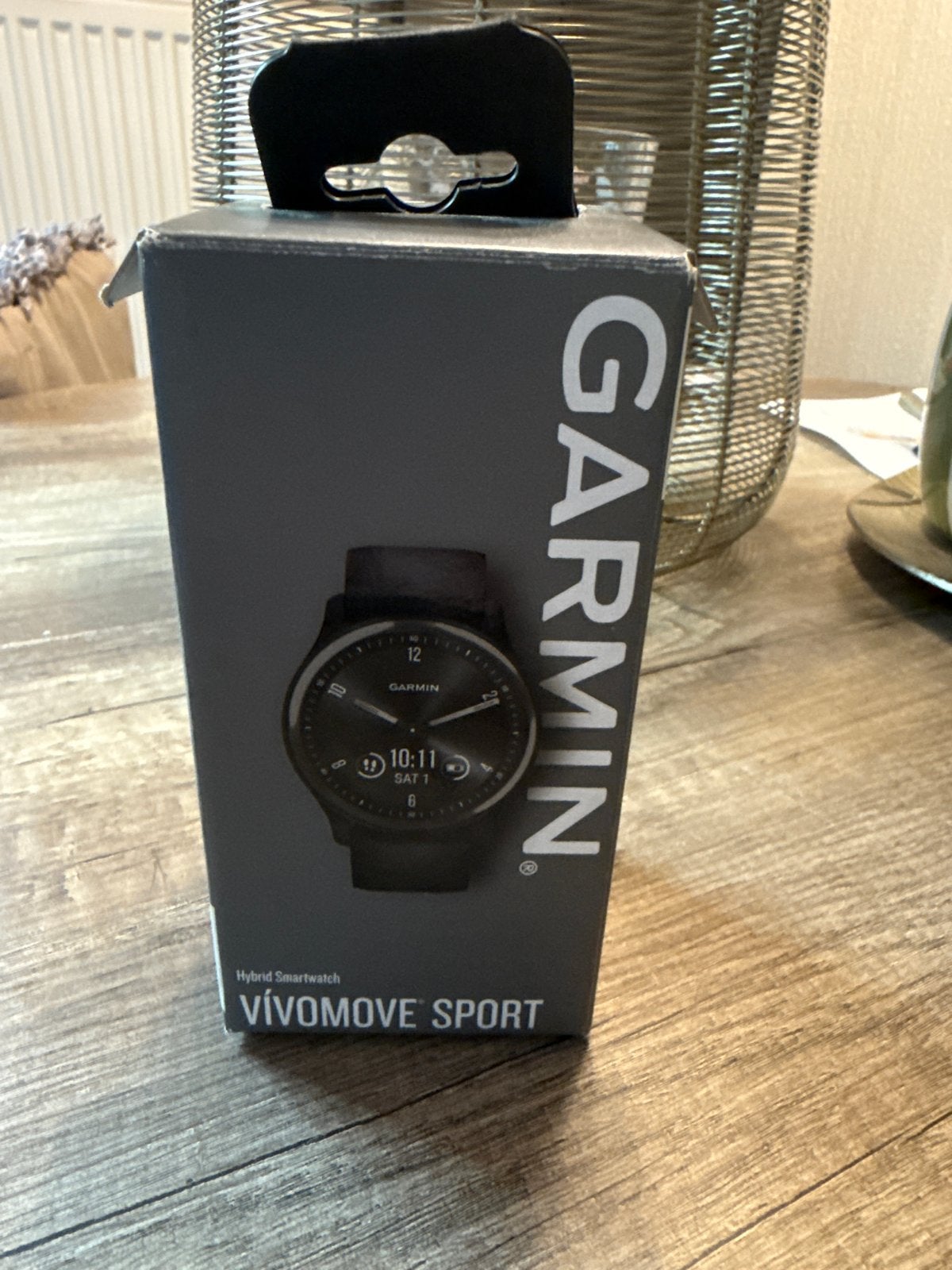 Garmin Vivomove Sport Hybrid Smartwatch Zwart, Ophalen, Hartslag, Zwart, Zo goed als nieuw