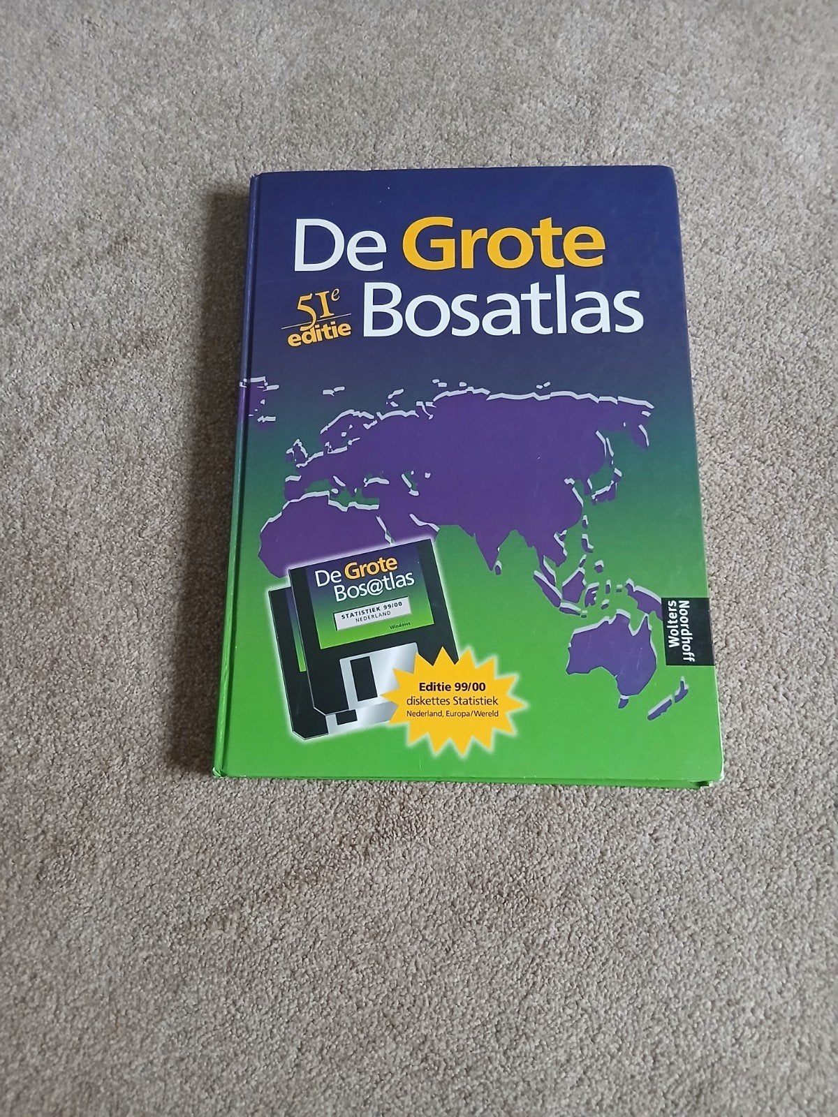 De Grote Bosatlas 51e editie met diskettes Statistiek, Boeken, Ophalen of Verzenden