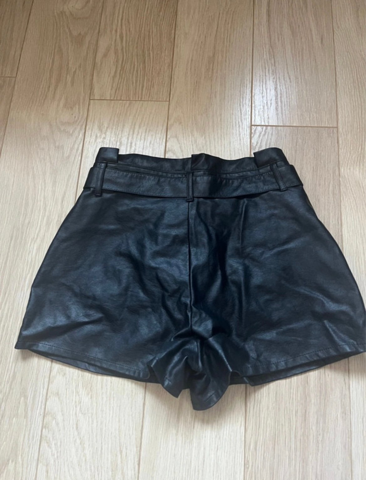 Miss Selfridge zwarte faux leren shorts mt 38, Maat 38/40 (M), Kort, Zwart, Nieuw