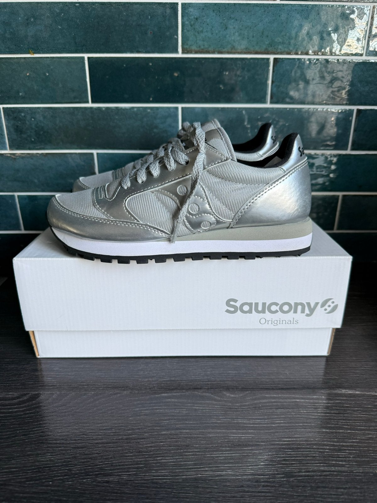 Saucony Jazz Original Sneakers Zilver Maat 37, Ophalen, Nieuw, Overige kleuren, Sneakers of Gympen