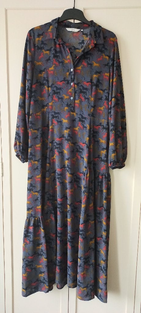 Nümph lange jurk maat 40 zgan, Kleding | Dames, Maat 38/40 (M), Meerkleurig, Nümph, Ophalen of Verzenden