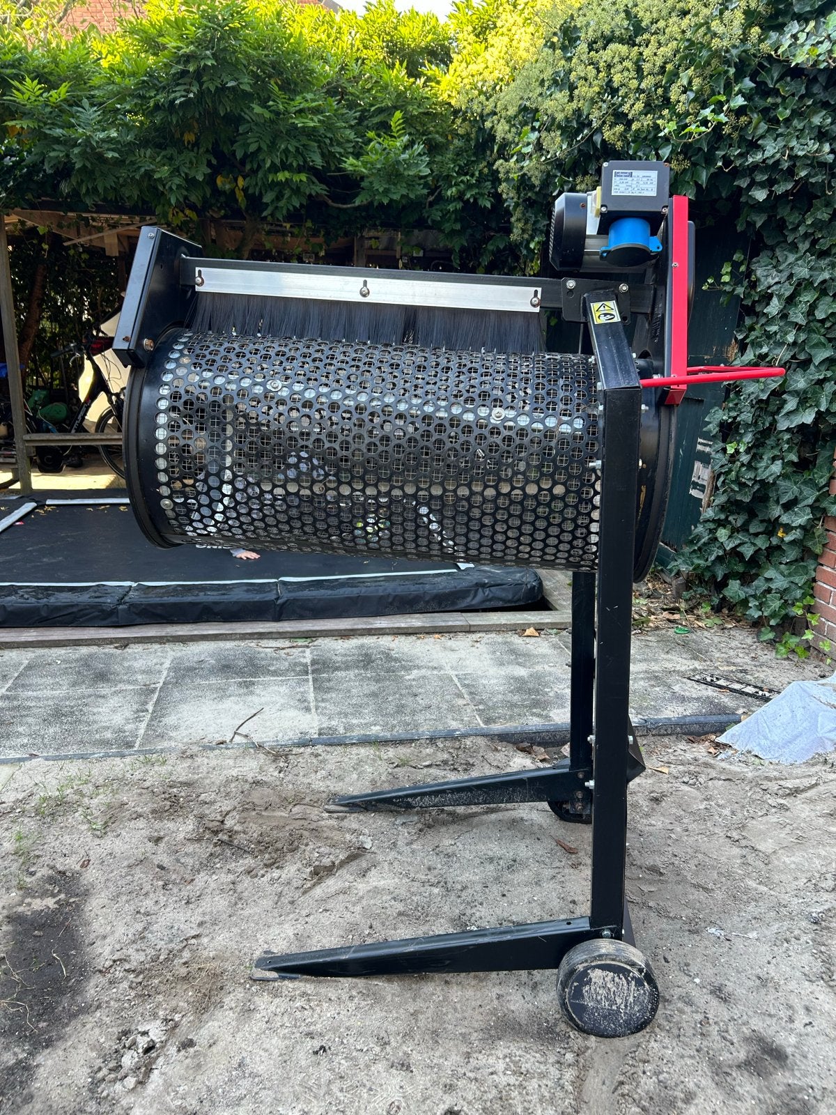 Scheppach RS400 elektrische Grondzeef / Trommelzeef /rolzeef, Ophalen, Gebruikt