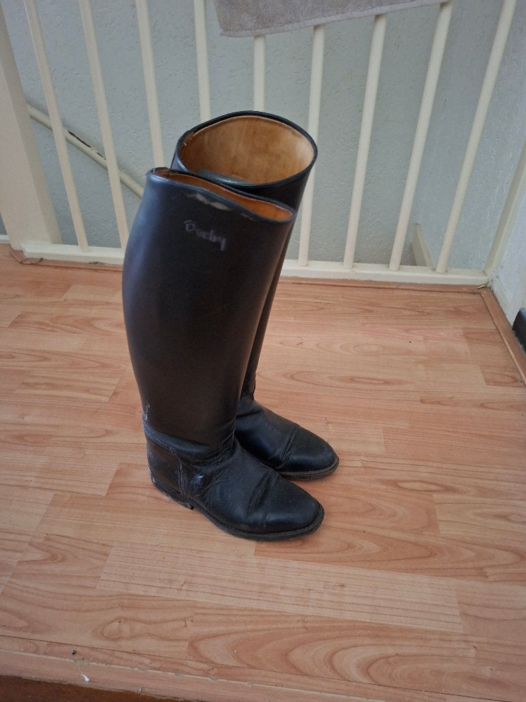 Rijlaarzen Derby maat 39 hoogte 47 cm kuit 40 cm, Dieren en Toebehoren, Paardrijkleding, Gebruikt, Dressuur, Dames, Ophalen of Verzenden