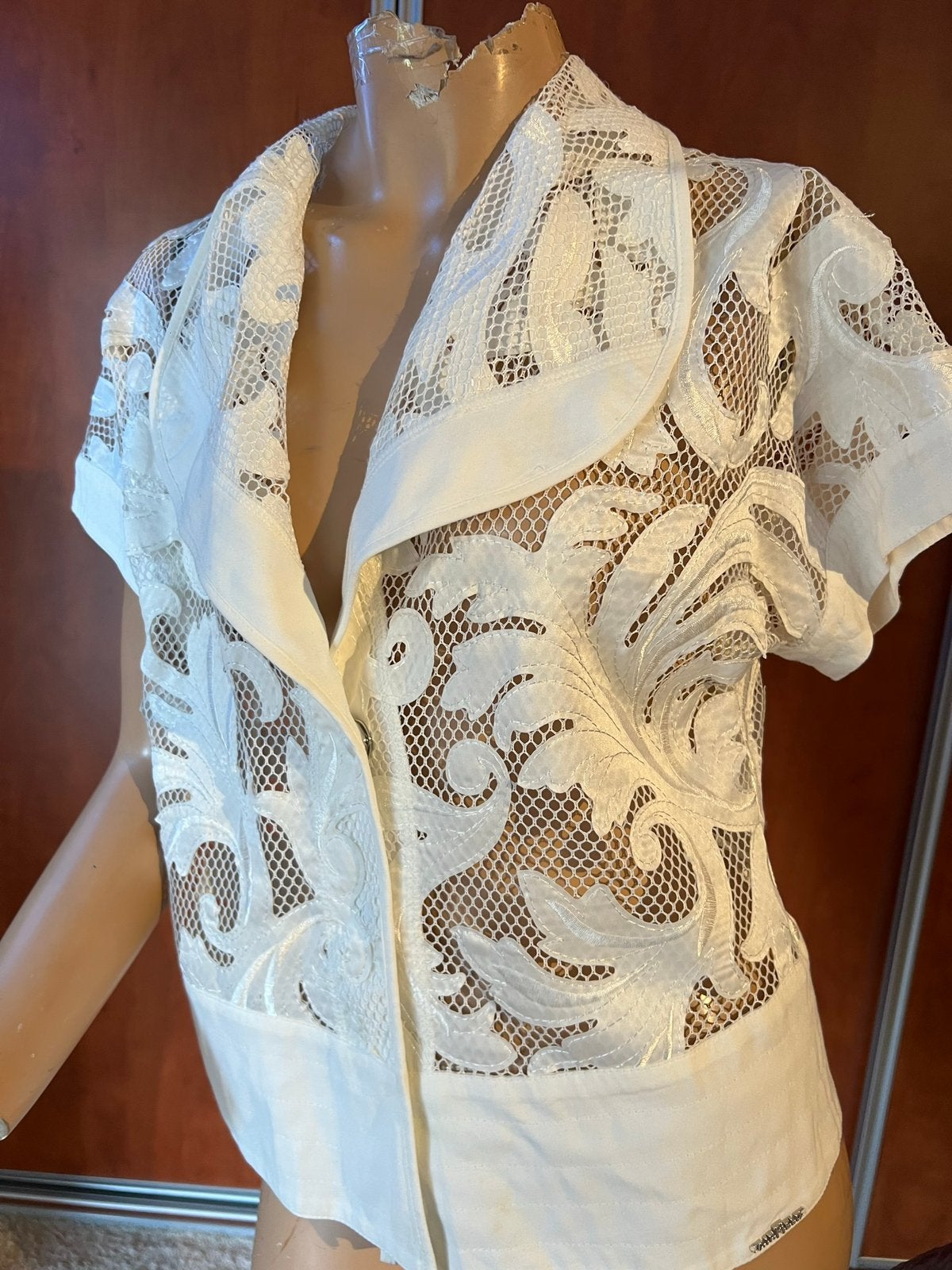 AIRFIELD blouse van kant maat S origineel zgan, Kleding | Dames, Wit, Ophalen of Verzenden, Zo goed als nieuw, Airfield