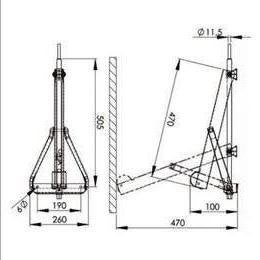 NIEUW 3x AL-KO uitdraai poten/ caravansteun - 505 mm, Caravans en Kamperen, Ophalen, Nieuw