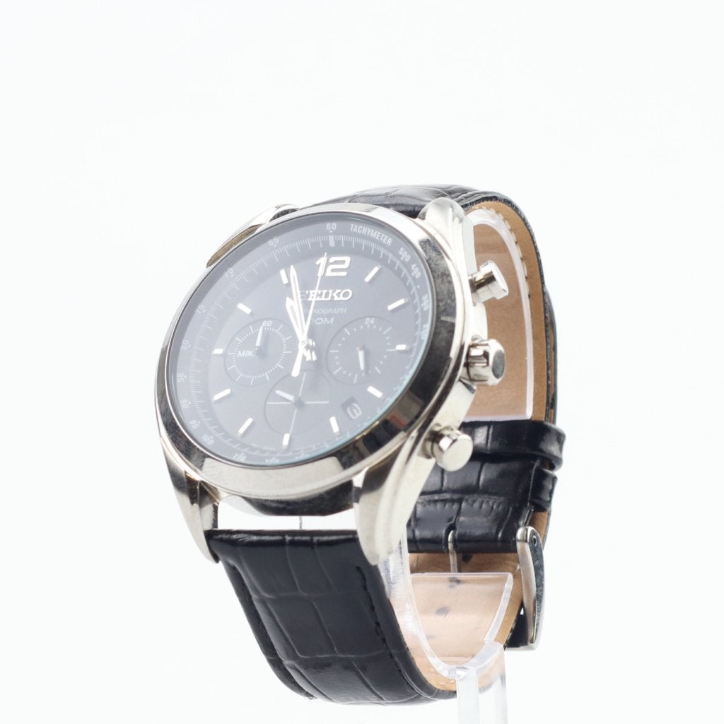 Seiko Chronograph 100m 6T63-00P8 41mm | Nette staat, Sieraden, Tassen en Uiterlijk, Horloges | Heren, Seiko, Zo goed als nieuw