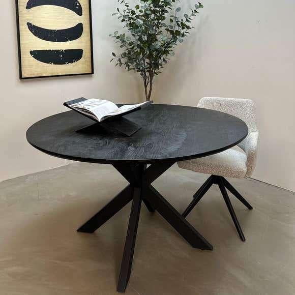 TAFEL Rond Zwart - NIEUW, Ophalen, 50 tot 100 cm, 100 tot 150 cm, Rond