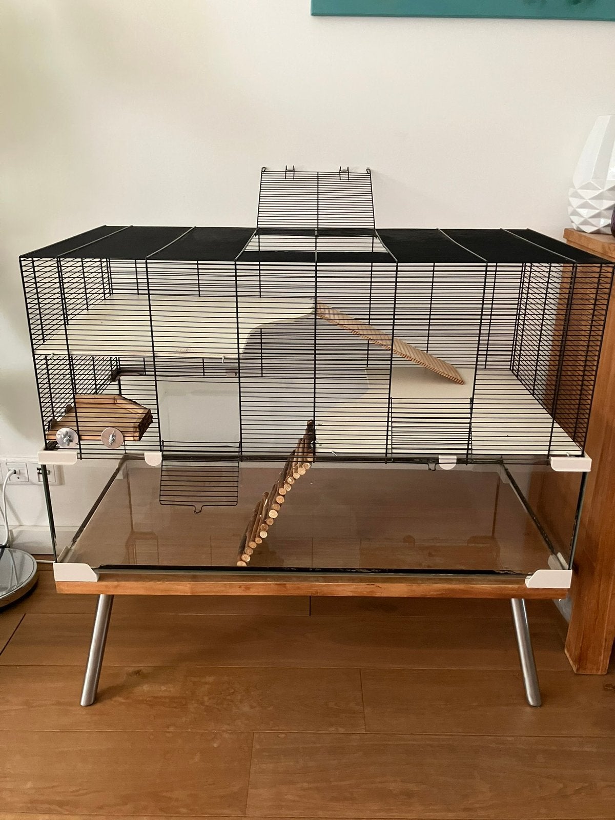 Grote hamsterkooi 96x48 met accessoires, Dieren en Toebehoren, Ophalen, Kooi, Gebruikt, 75 tot 110 cm