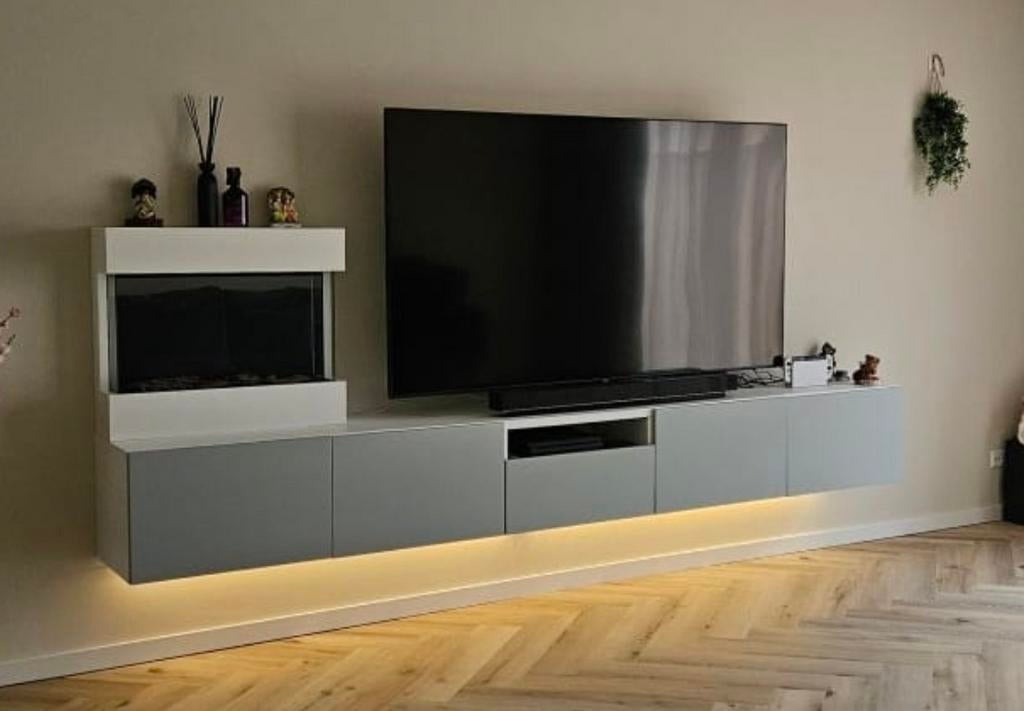 IKEA HJORTVIKEN deur-/ladefronten bleekgrijs/groen, Ophalen, Zo goed als nieuw