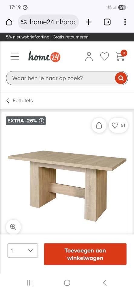 eettafel uitschuifbaar 1,40 tot 3 meter, Ophalen, 200 cm of meer, 50 tot 100 cm, Zo goed als nieuw