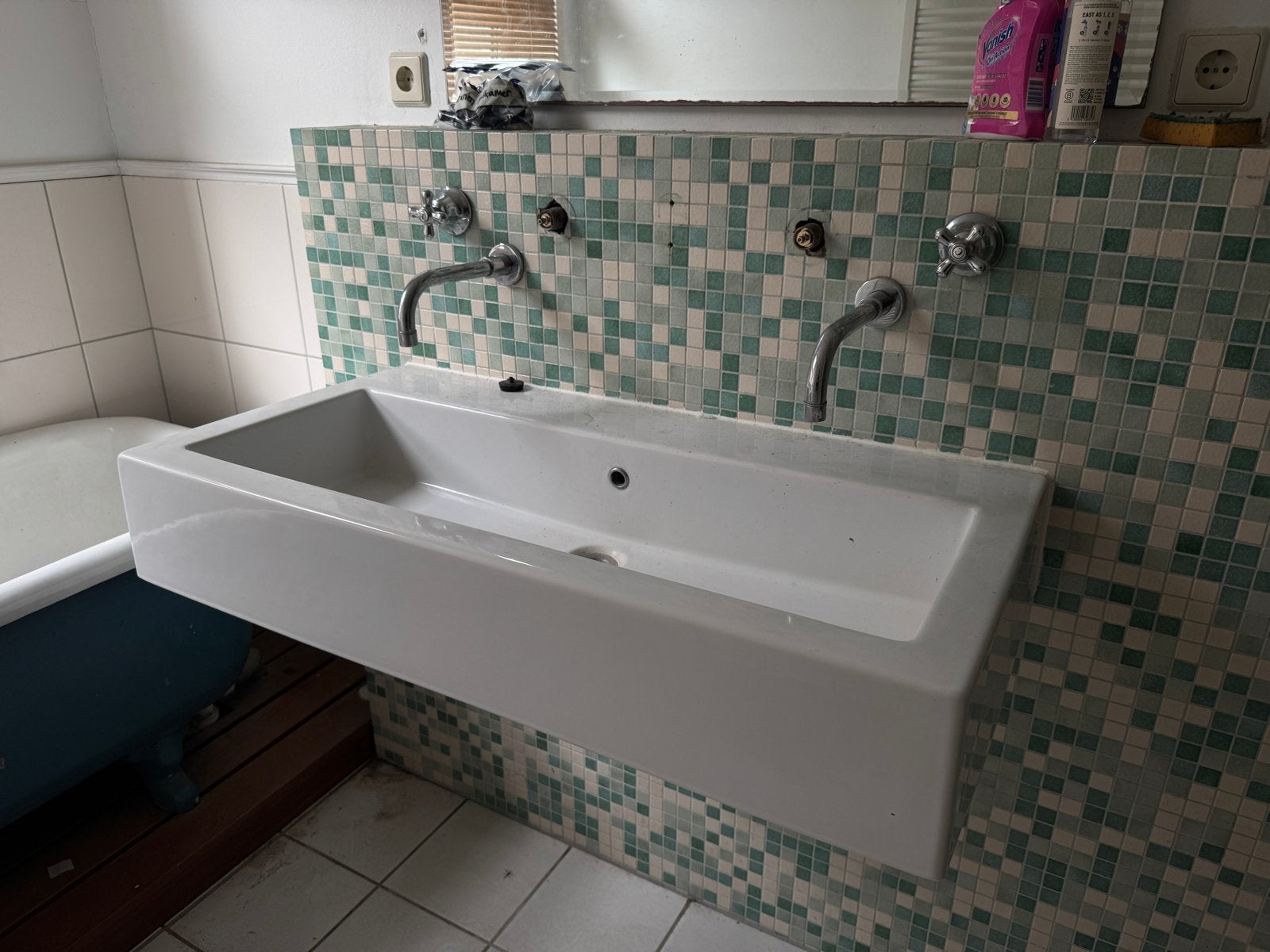Diverse wasbakken en sanitair, Ophalen, Gebruikt, Chroom, Wastafel