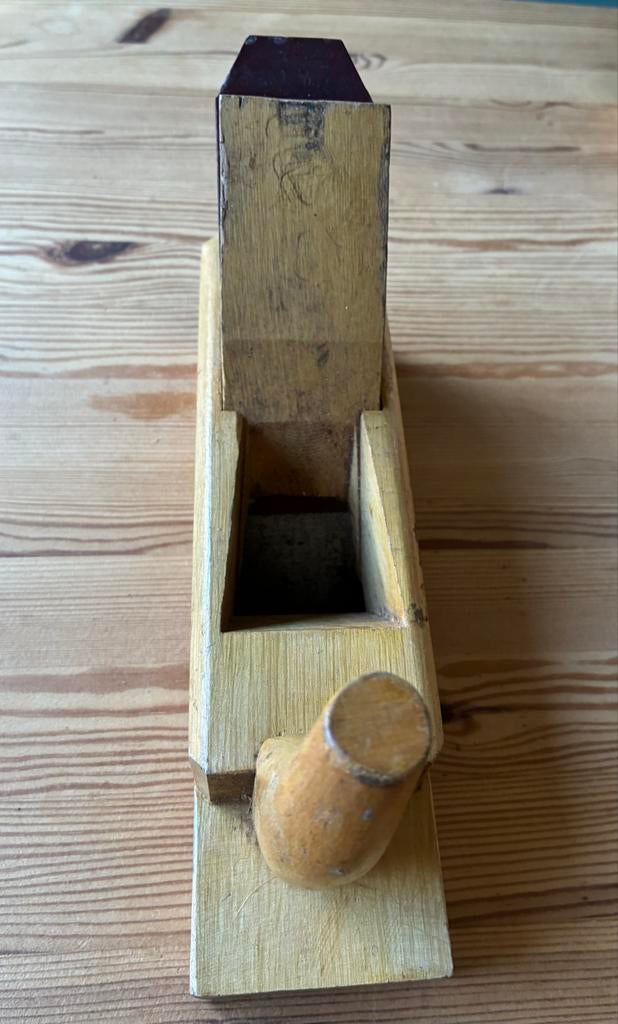 Vintage houten schaaf - Klassiek timmermansgereedschap, Ophalen, Gebruikt