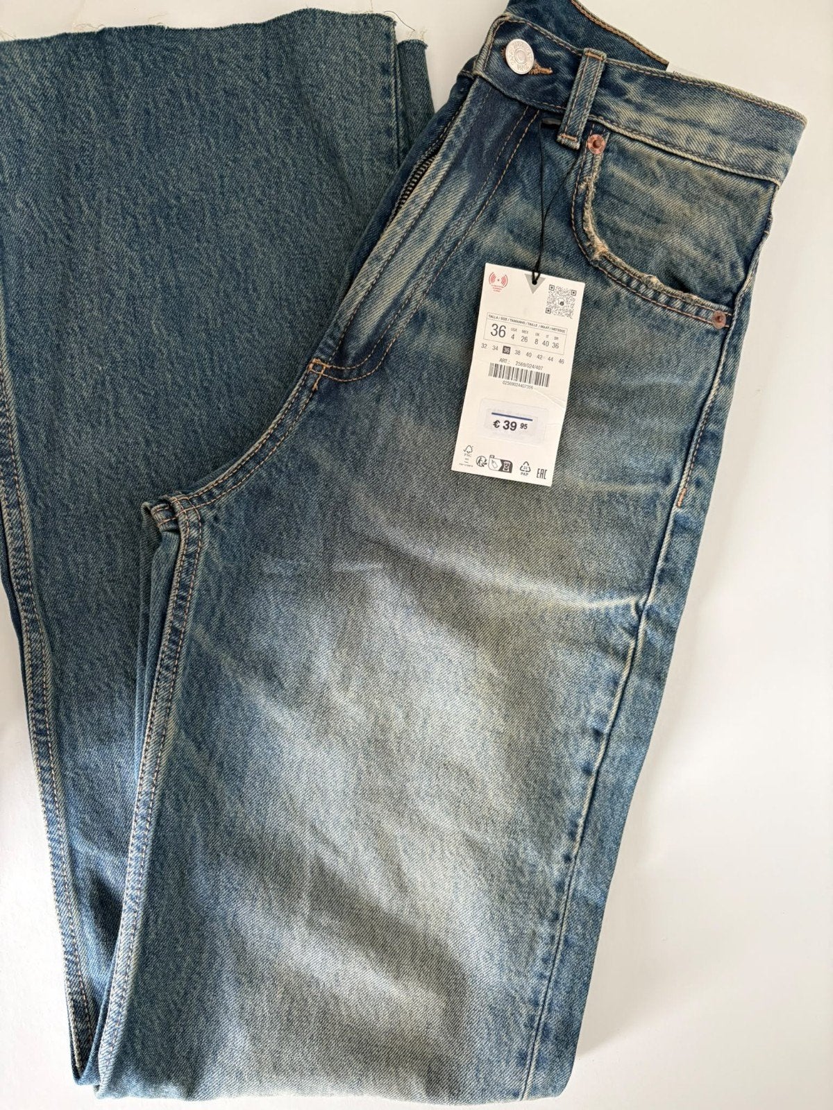 Zara Wide Leg Jeans - Maat 36, Ophalen, Blauw, Zara, Nieuw