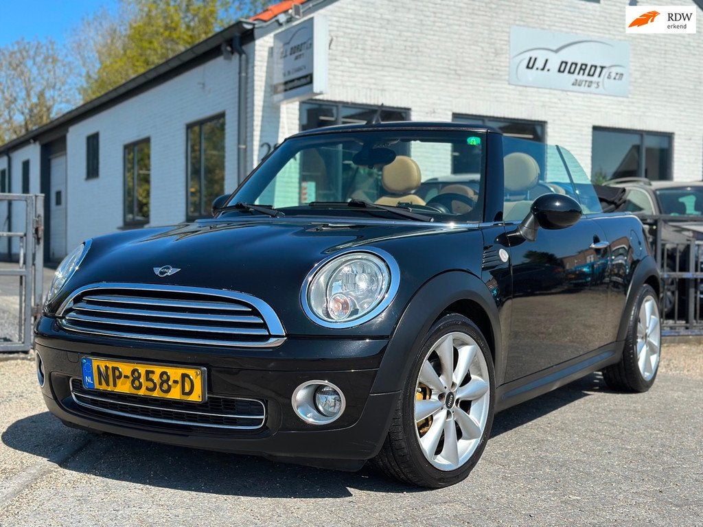 Mini Mini Cabrio 1.6 Cooper bijzonder netjes !, Auto's, Mini, Gebruikt, Beige, 4 cilinders, Cabriolet