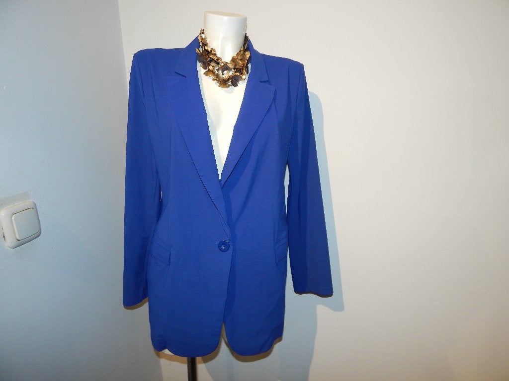 Studio Anneloes vorstelijk konings blauw jasje travel L, Studio Anneloes, Maat 42/44 (L), Zo goed als nieuw, Jasje