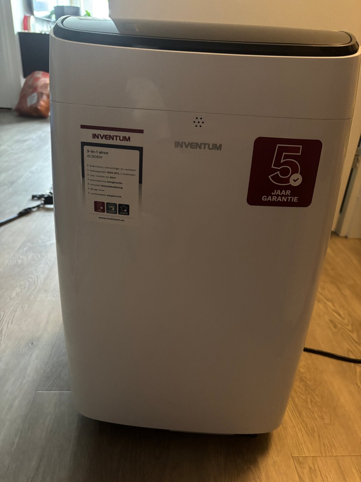 Inventum Mobiele Airco 9000btu. 2 weken oud, Witgoed en Apparatuur, Ophalen, Minder dan 60 m³, 3 snelheden of meer, Zo goed als nieuw