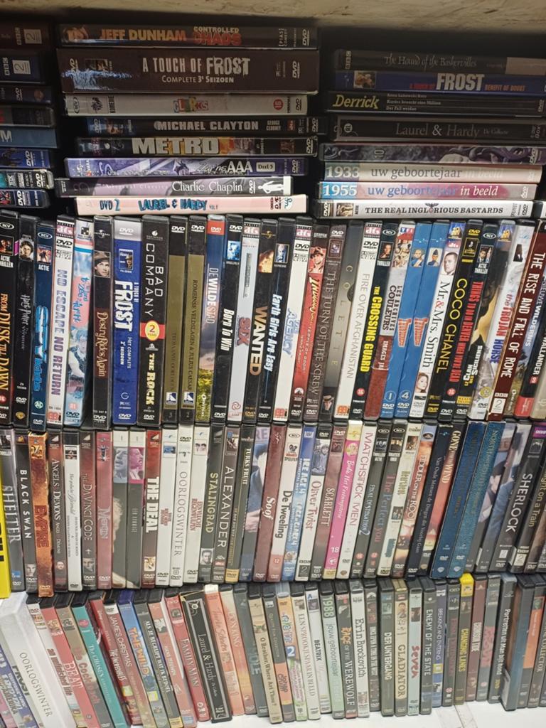 Grote partij van 285 originele DVD films, Alle leeftijden, Ophalen, Gebruikt