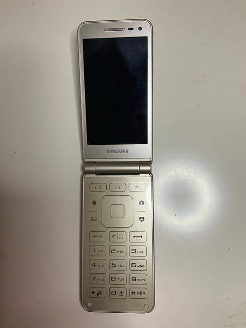 Samsung klaptelefoon, Telecommunicatie, Ophalen, Gebruikt, Zwart, Zonder simlock
