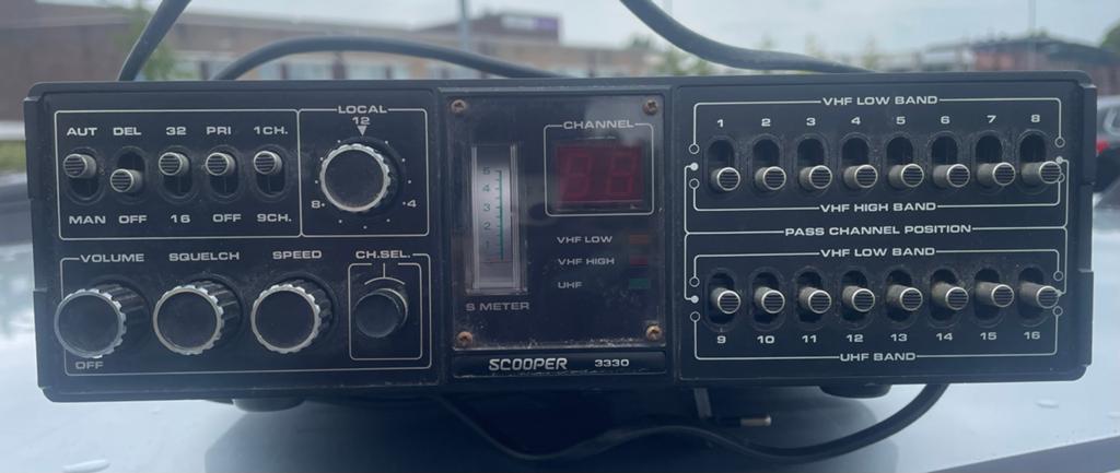 Vintage/ verzamel) Scooper 3330 Digitale Scanner - 32 Kanale, Telecommunicatie, Ophalen, Gebruikt, 30 tot 200 kanalen