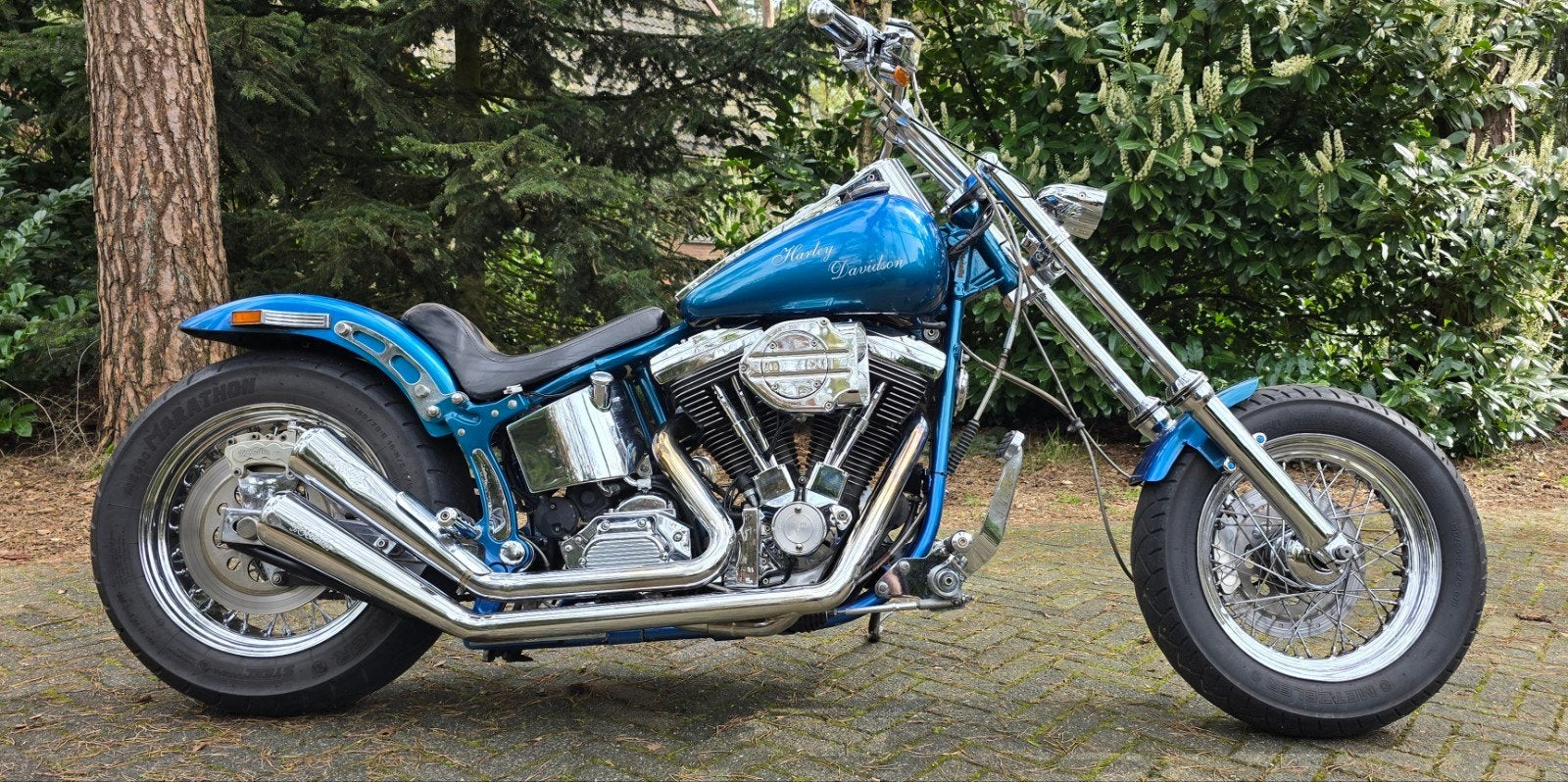 Harley Davidson FXSTC Softail - customized by Fred Kodlin Mo, Motoren, 2 cilinders, Gebruikt, Particulier, Meer dan 35 kW