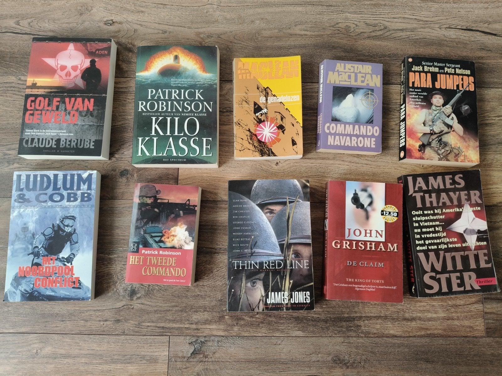 Diverse boeken/titels (militaire) thrillers  (10 stuks), Boeken, Ophalen, Gelezen