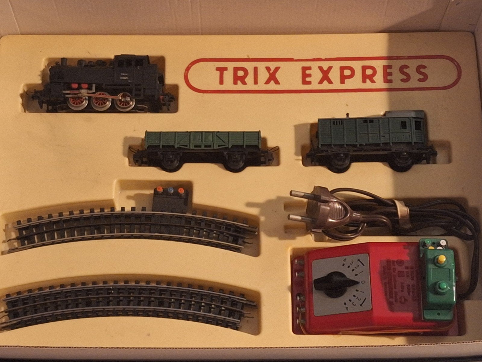 vintage Trix Express 1316 set met uitbreiding, Ophalen, Gelijkstroom, Trix, Analoog