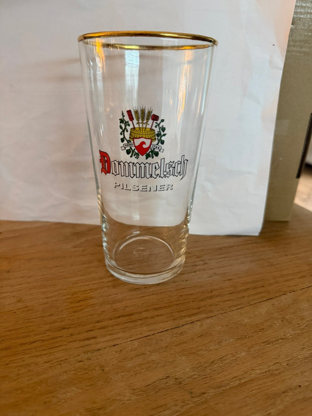 Bier glas  Dommelsch, Verzamelen, Biermerken, Ophalen of Verzenden, Zo goed als nieuw, Glas of Glazen, Overige merken