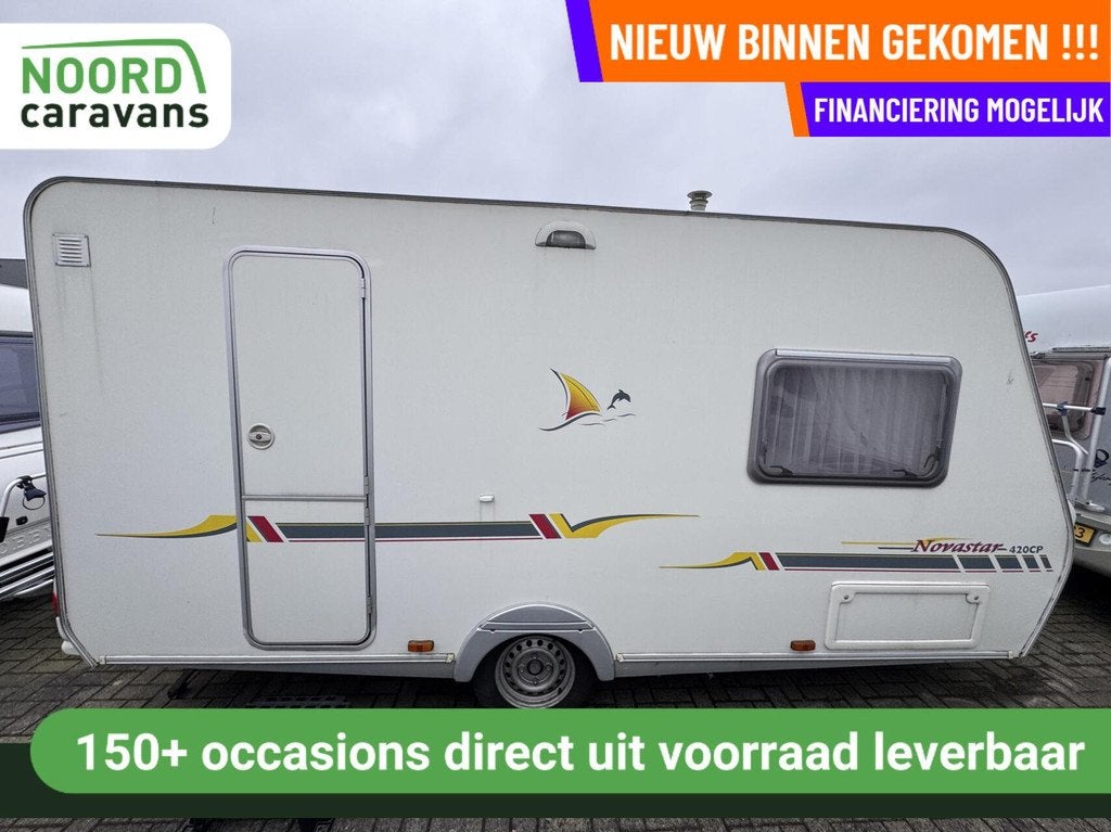 Sterckeman NOVASTAR 420CP DWARSBED, VOORTENT, EINDKEUKEN, Caravans en Kamperen, Sterckeman, Bedrijf, 5 tot 6 meter, Mover