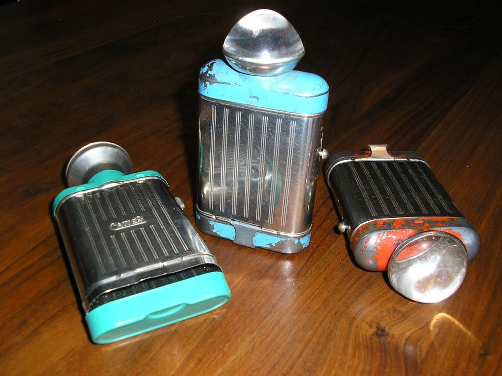 Vintage zaklamp.  Merk:  Catter (Pertrix)  Made in Holland, Ophalen of Verzenden, Gebruikt, Batterij
